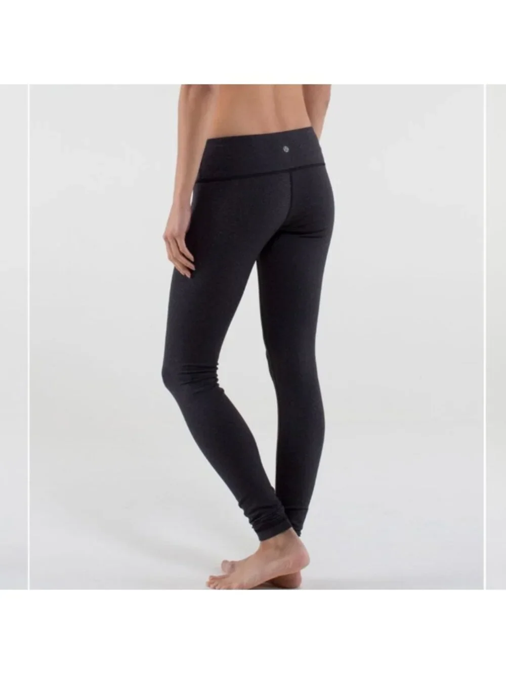Lululemon Wunder Under PantWee Stripe Black Heathered Black / Black